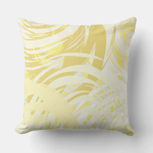 Beige Tan Yellow SPIRAL DESIGN Retro-Kissen Kissen