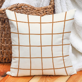 Beige Terrakotta, verbranntes Orange, Herbst, Rast Kissen