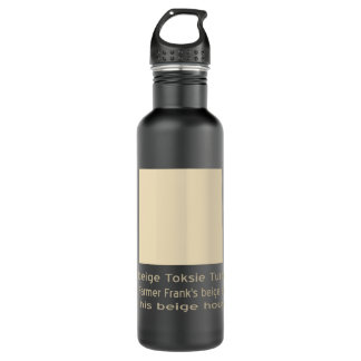 Beige Toksie Turbie über Biege Edelstahlflasche