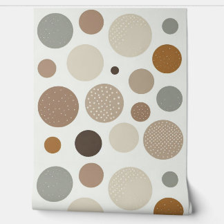 Beige Tone Bubbles Tapete