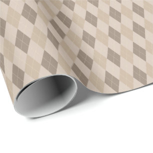 Beige tont Rauten-Verpackungs-Papier Geschenkpapier