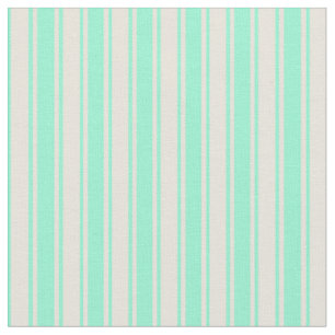 Beige und Aquamarine Farbmuster der Streifen Stoff