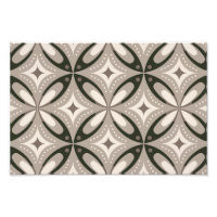 Beige und braune Retro-Kreisformen