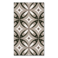 Beige und braune Retro-Kreisformen