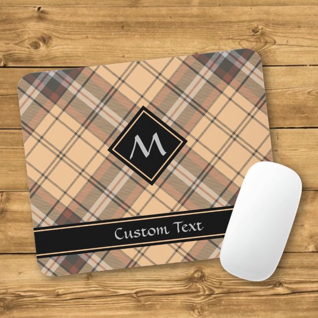 Beige und Brown Tartan Mousepad (Von Creator hochgeladen)