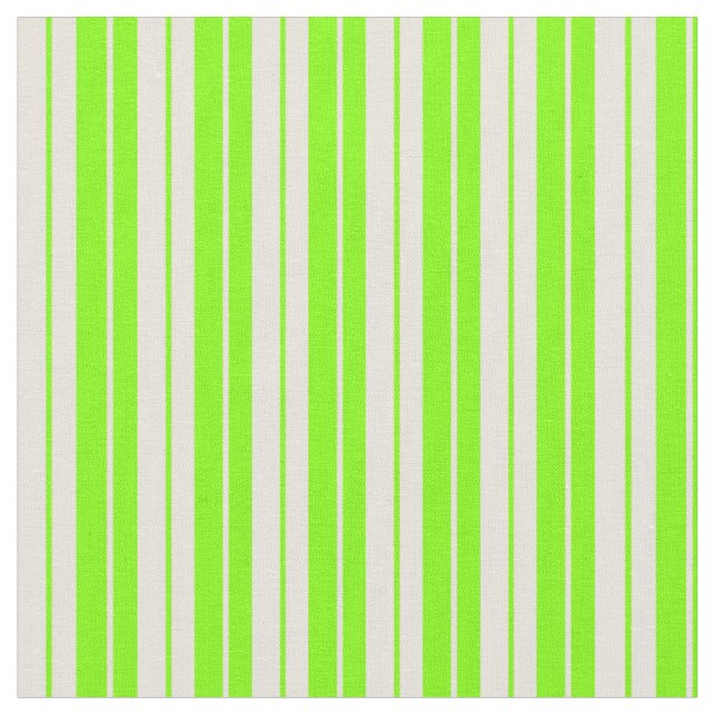 Beige und Chartreuse farbiges Muster Stoff (Nahaufnahme)