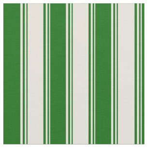 Beige und dunkelgrüne Linien Stoff