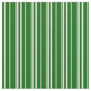 Beige und dunkelgrüne Linienmuster Stoff