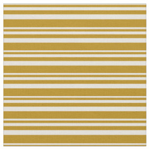 Beige und dunkle Goldenrod farbene Linien Stoff