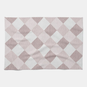 Beige und graue geometrische Muster — oblique Geschirrtuch