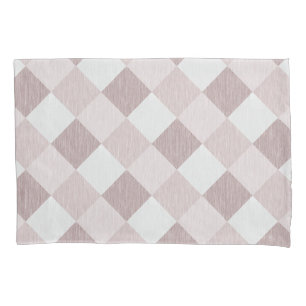 Beige und graue geometrische Muster — oblique Kissenbezug