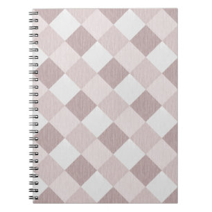 Beige und graue geometrische Muster — oblique Notizblock