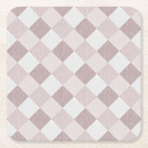 Beige und graue geometrische Muster — oblique Rechteckiger Pappuntersetzer