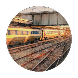 Beige- und Marobahn Schneidebrett