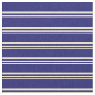 Beige und Mitternacht blaue Farbmuster Stoff
