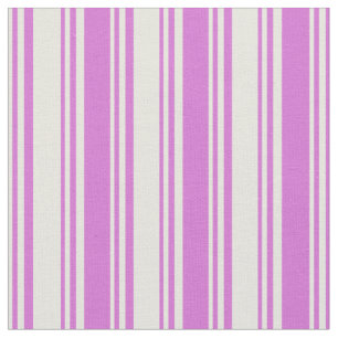 Beige und Orchid-Linienmuster Stoff