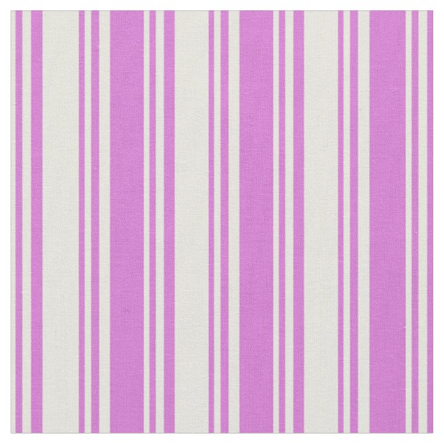 Beige und Orchid-Linienmuster Stoff (Nahaufnahme)