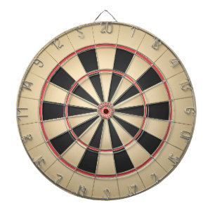 Beige und rote Tafel Dartscheibe