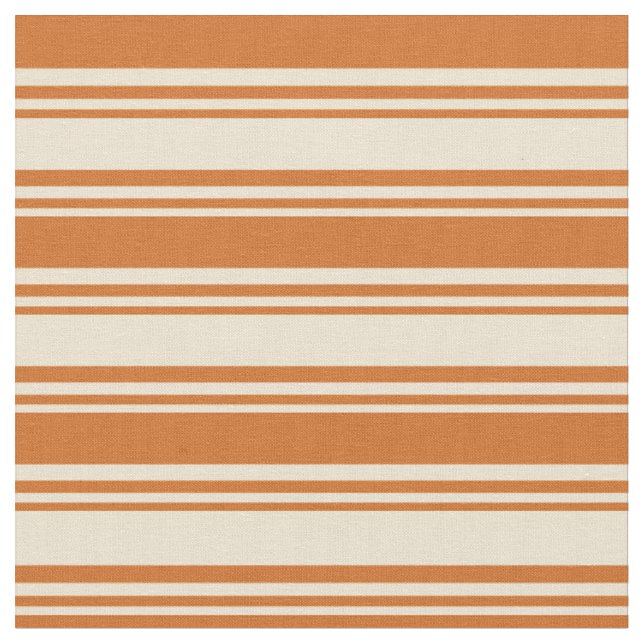 Beige und Schokoladenmuster Stoff (Nahaufnahme)