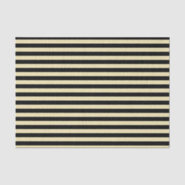 Beige und schwarze Streifen Seidenpapier