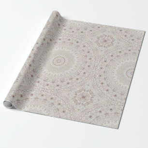 Beige- und Taupe-Mandala-Musterdesign Geschenkpapier