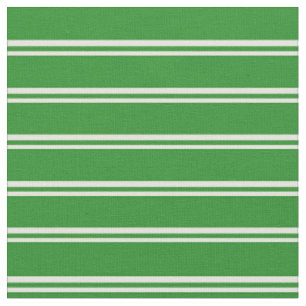 Beige und waldgrüne Streifen Stoff