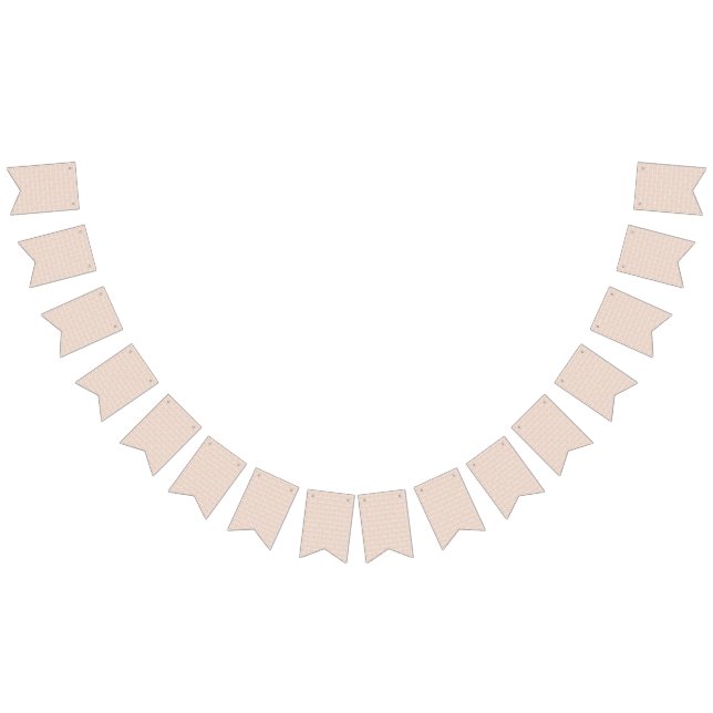 beige und weiß karierte Muster auf weißem Bach Wimpelkette (Alle)