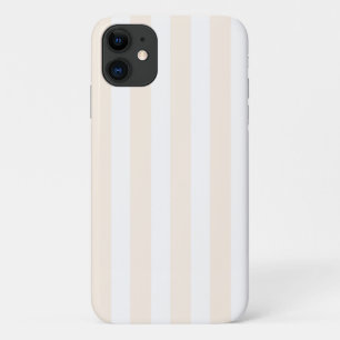 Beige und weiße Candy-Streifen Case-Mate iPhone Hülle