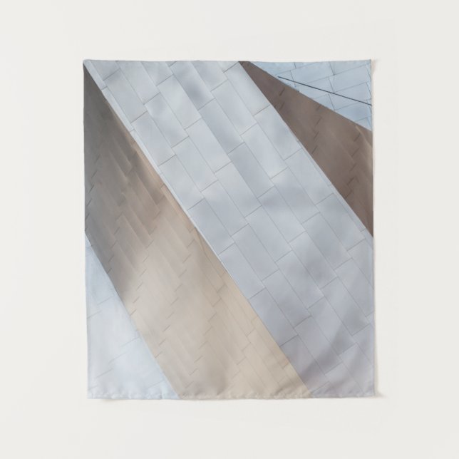Beige und weiße Oberfläche Wandteppich (Vorderseite)