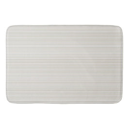 Beige und weißer Ticking-Streifen Badematte