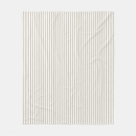 Beige und weißer Ticking-Streifen Fleecedecke