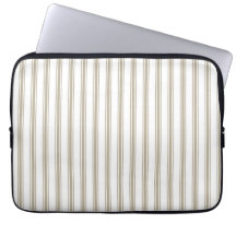 Beige und weißer Ticking-Streifen