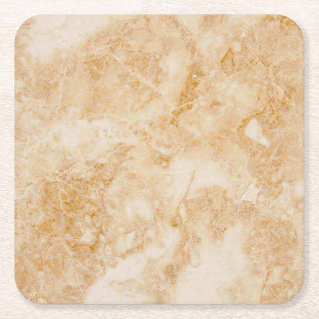 Beige Untersetzer aus Marmor (Vorderseite)
