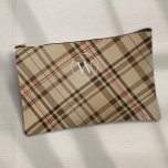Beige Vintage karierte Mustergolfanlage Zubehörtasche<br><div class="desc">Entdecken Sie die ultimative Mischung aus Eleganz und Funktionalität mit unserem Vintagen Beige Kariert Pattern Monogram Gold Accessory Pouch, exklusiv von PixeliaDesigns entworfen. Dieser ausgeklügelte Beutel zeigt ein zeitloses kariertes Muster in beruhigenden Beige-Tönen, ergänzt durch ein personalisiertes Monogramm in einem eleganten Schriftart und ist somit ein vielseitiges Accessoire für Damen...</div>