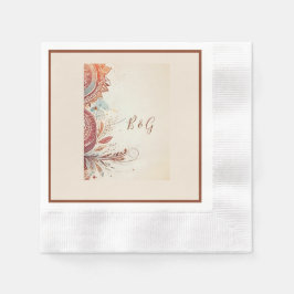 Beige-Volkshochzeit Serviette
