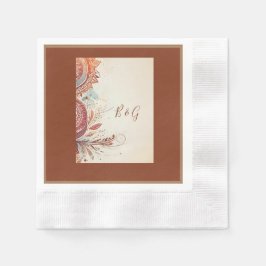 Beige-Volkshochzeit Serviette