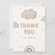 Beige Watercolor Babydusche