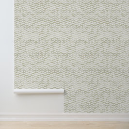 Beige Wavy Design Tapete
