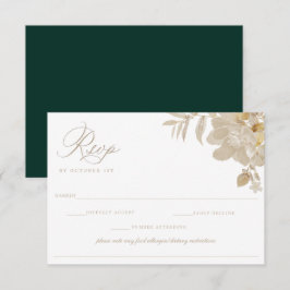 Beige Wedding RSVP Lebensmittelallergie