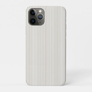 Beige-weiße Ticking-Streifen Case-Mate iPhone Hülle