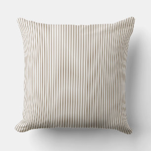 Beige-weiße Ticking-Streifen-Kissenhülle Kissen