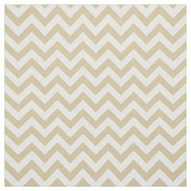 Beige weiße, trendige, Zickzack Muster Stoff (Muster)