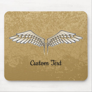 Beige Wings Mouse Pad Mousepad