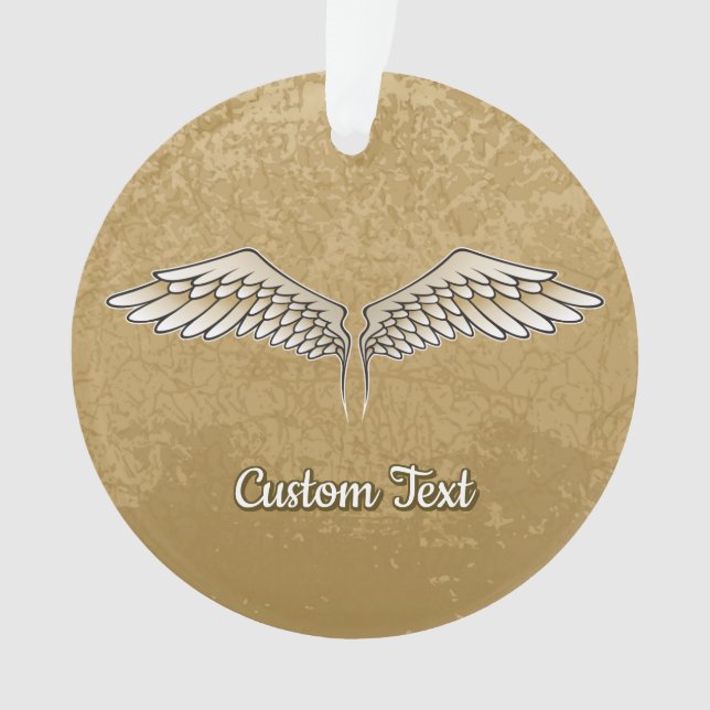 Beige Wings Ornament (Vorderseite)