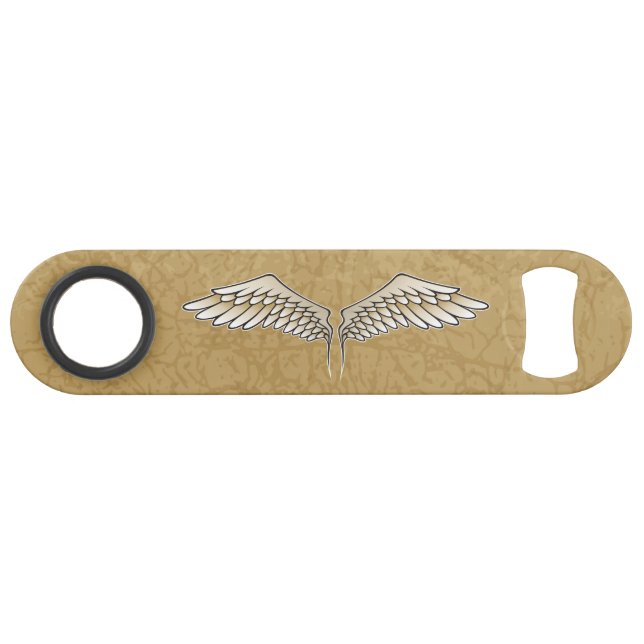 Beige Wings Speed Flaschenöffner (Vorderseite (Horizontal))