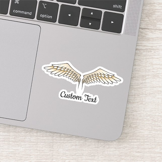 Beige Wings Sticker (Detail)