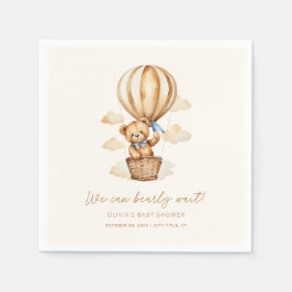Beige wir können frühzeitig Minimalistische Babydu Serviette