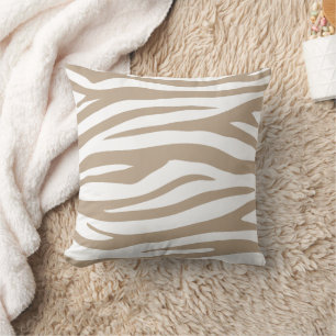 Beige-Zebra Kissen