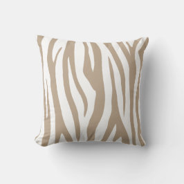 Beige-Zebra Kissen