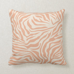 Beige Zebra Streifen Kissen